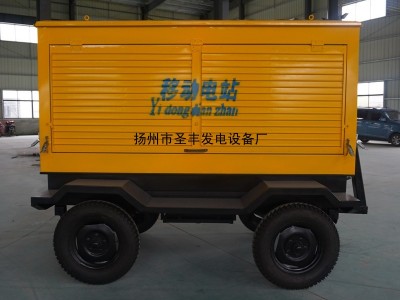 配套100KW柴油发电机组移动拖车价格